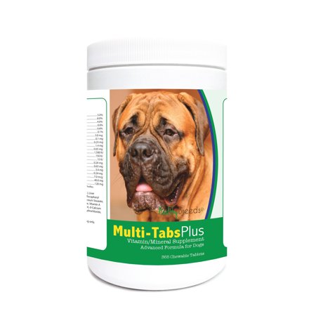 Healthy Breeds 840235122616 Bullmastiff Multi-Tabs Plus Chewable Tablets - 365 Count