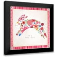 thumbnail image 1 of Shamp, Cindy 15x15 Black Modern Framed Museum Art Print Titled - No. 2 Bunny Floral, 1 of 5