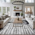 thumbnail image 3 of 5'x8' Area Rugs, Black Grey Guitar Indoor Outdoor Area Rug for Living Room Bedroom, Vintage Musical Guitar Sheet Abstract Washable Bathroom Rugs Kitchen Floor Carpet Mats Home Decor Aesthetic, 3 of 8