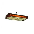 thumbnail image 5 of Meyda Tiffany 134184 Blaze 3 Light 54" Wide Flush Mount Ceiling Fixture - Red Rust, 5 of 5