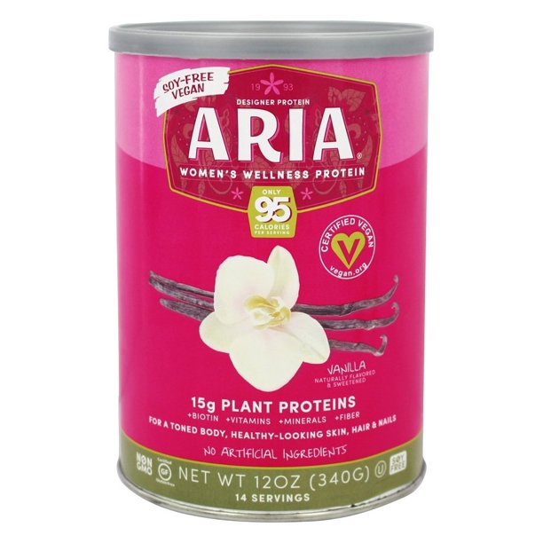 Designer Protein Aria Women's Vegan Protein Powder, Vanilla, 15g