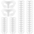 thumbnail image 1 of Máscara de disfraz BATTIPAW, 48 unidades, papel blanco para bricolaje, de media cara, 1 of 6