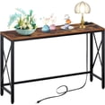 thumbnail image 1 of 140cm Mesa Recibidor Entrada con Tomacorrientes y Puertos USB,Consola de Entrada,Muebles Consola para Sala,Bufets, Vitrinas y Credenzas,Mesa de Sofá,Barra de Café, 1 of 8