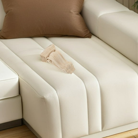 PTOOTP Sturdy Wood Corbels Khaki Roman Column Corner Flower for Home Decor