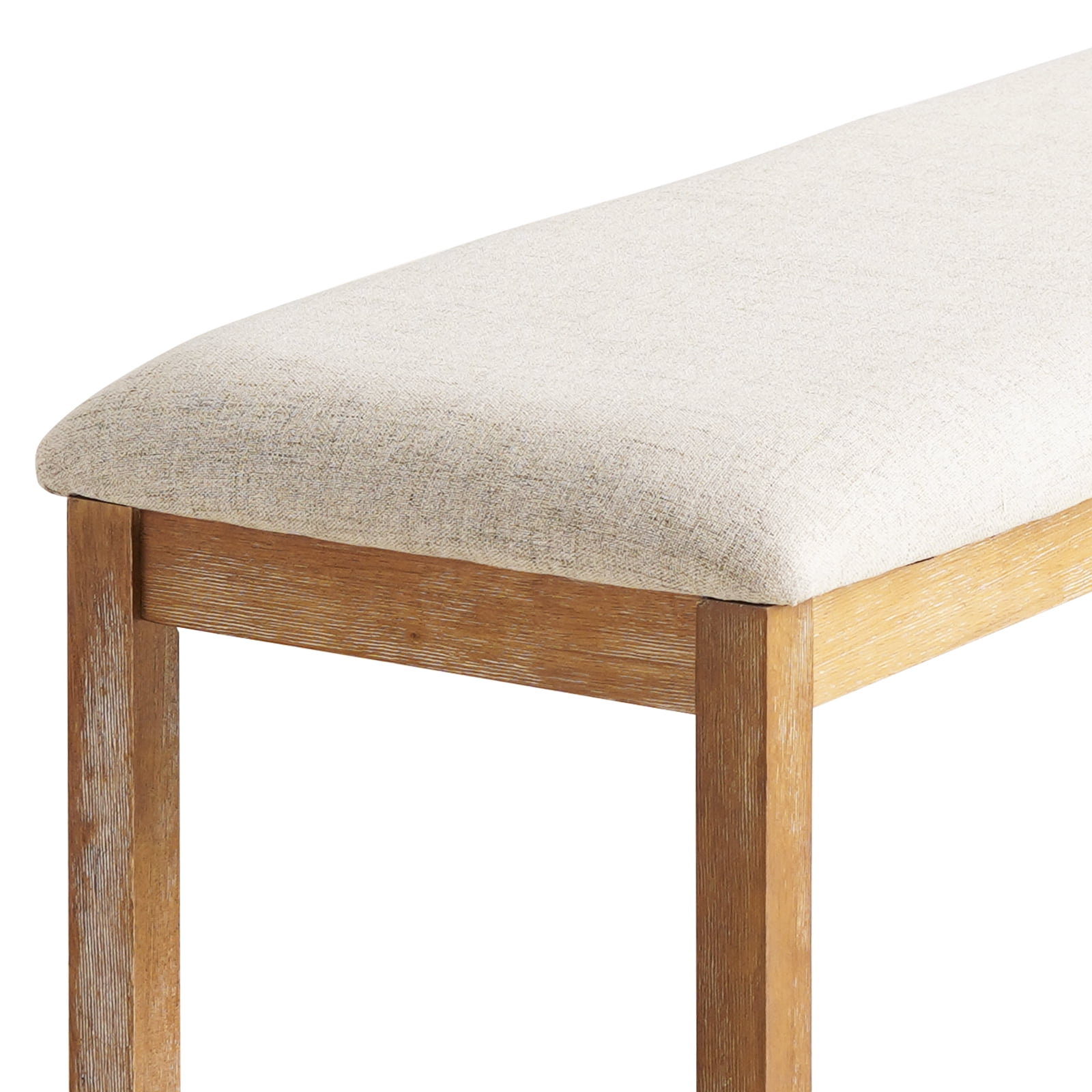 KithKasa 40in Dining Bench for Indoor Use, End of Bed Bench,Entryway Bench with Soft Padded and Solid Wood Legs for Bedroom, Kitchen, Dining  Room