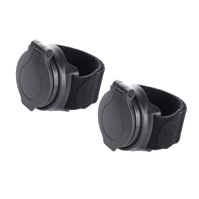 EeaseCA 2pcs Bike Rear View Mirror Adjustable Wrist Wear Mirror Cycling Wristband Safety Back Rear View Mirror (Black)