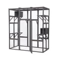 thumbnail image 2 of Resenkos Cat House, Catio Cat Shelter, Cat Cage,Super Large Cat Carrier,Gray, 2 of 15