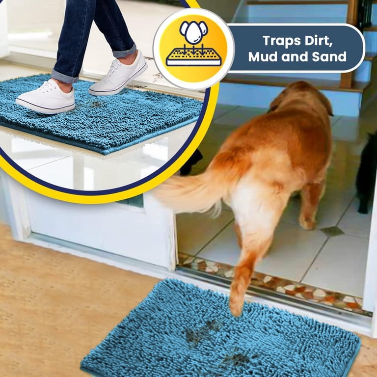 Muddy Mat, Indoor Door Mat, Sky Blue 19