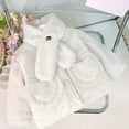 thumbnail image 3 of WOYY Girls Winter Sherpa Coat Soft Warm Outerwear Jacket, Sizes 18-24M, 3 of 8