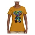 thumbnail image 3 of Dean Russo Unconditional Loyalty Dog Lover Womens Graphic T-Shirt, Gold, Large, 3 of 6