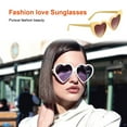 thumbnail image 3 of Minnieouse Sun Eyewear Mujeres Gafas de sol en forma de corazón Suministro de viaje multifuncional para adultos Mujeres Lady Girl Children Tipo 1 Lentes tipo 14 Minnieouse AP008850-14, 3 of 6