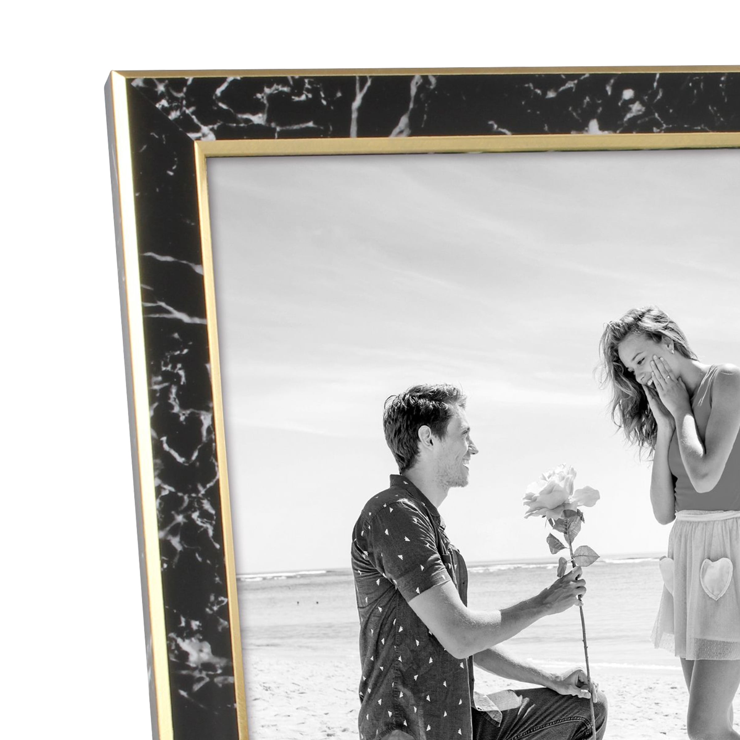 Better Homes & Gardens 8" x 10" Rectangle Plastic Tabletop Single Picture Frame, Black