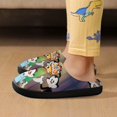 thumbnail image 6 of Animaniacs Slippers for Kids, Cute Soft Plush Anti-slip Fluffy Fuzzy House Slippers Warm Soft Plush Non-Slip Indoor Outdoor Slip-on Shoes for Boys Girls, 6 of 8