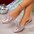 thumbnail image 5 of Domzle Flats for Women Pointed Toe Fashion Wedding Shoes Work Casual Slip-On Dress Shoes Women Comfortable Dressy Flat Pink, 5 of 8