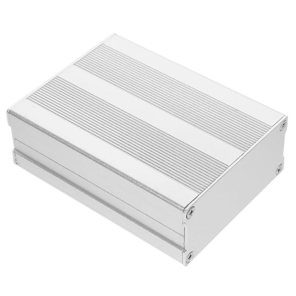 HEALEEP Aluminum Electronics Project Box for Outdoor Use Silver Weatherproof Junction Enclosure 7.5 x 5.5 x 3.5 Inches