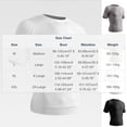 thumbnail image 3 of Compression Training T-Shirt Men's Seamless Athletic Muscle Tops Moisture-Wicking Gym Stretchy Workout Tee White XXL, 3 of 7