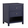 thumbnail image 2 of Weston Home Danica Modern 2-Drawer Nightstand, Twilight Blue, 2 of 8