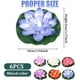thumbnail image 5 of Battery Operated Lily Pad Flower Pond Decor Floating Pool Light Color Changing LED 6 Pack Pond Lights Hot Pink, 5 of 5