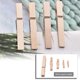 thumbnail image 4 of 150x Mini pinzas para Decorativa Pared de fotografía Decoración de bricolaje para sujetar papel fotográfico Bodas Papel fotográfico Clavijas Clips BLESIY Mini pinzas para la ropa, 4 of 7