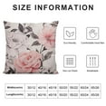 thumbnail image 5 of COMIO Watercolor Flower Pillow Cover Floral Abstract Pink Grey Blossom Spring Rose Pillow Cover Throw Pillow Case Cushion Cover Pillowcase for Sofa Home Bed Decorative, 5 of 5