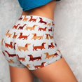 thumbnail image 4 of Balery Dachshund Walking Pantalones cortos de entrenamiento estampados para mujer, sin costuras, ajustados, para gimnasio, yoga, correr, deportes, ejercicio activo, fitness.-XX-Large, 4 of 8