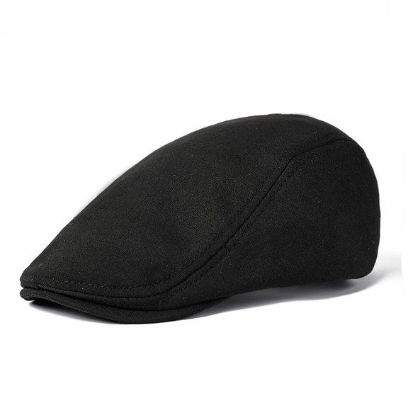 Cotton Linen Cap Beret Outdoor Travel Hat Available in a Variety of Colors Black
