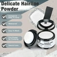 thumbnail image 5 of Instantly Hair Powder, Root Touch Up Hair Color Hairline Powder, Women Men Hair Powder Elevates Hairline for Women Men Thinning Hair, White, 5 of 8