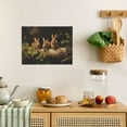 thumbnail image 6 of ADALE Vintage Bunny Canvas Wall Art Farmhouse Rabbit Posters For Wall Farm Animal Artwork Rabbit Prints Wall Art Vintage Rabbit Painting Decor Unframed 24x20 Inch, 6 of 7