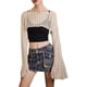 thumbnail image 3 of Y2K Crochet Knit Bolero Shrug Sexy manga larga ahueca hacia fuera Crop Top Harajuku Grunge Cover Up Cardigan suéter, 3 of 4