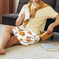 thumbnail image 5 of Pofeuu Squirrel Playing Print Men's Soft Woven Elastic Waistband Sleep Pajama Short-X-Large, 5 of 6