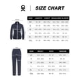 thumbnail image 6 of Women's 2Pc Full Zip Tracksuit, 4 Way Stretch Breathable with Reflective & Zipper Pockets for Gym Running Deep Blue L, 6 of 8