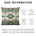 thumbnail image 5 of Nawypu  Set of  Brown Turquoise South Western Ethnic Throw Pillow Covers Tribal Native Seamless Pattern Decorative Pillow Cases Home Decor Standard Square  Pillowcases, 5 of 5