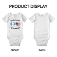 thumbnail image 3 of Guatemalan American Flag Two Hearts Baby Bodysuit Newborn Clothes Outfits (White, 12-18 Months), 3 of 5