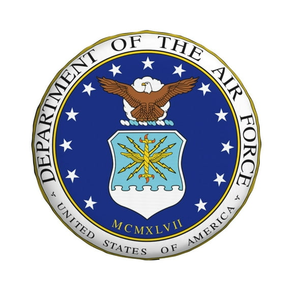 Department Of The Air Force Spare Tire Cover Windproof and Rainproof Wheel Protection Cover 14 inch