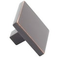 thumbnail image 2 of Contemporary Square Cabinet Knob, 1-1/2 Inches, Zinc Base Material, Vintage Bronze by Stone Harbor Hardware, 2 of 4