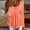 Pink, variant on Women's Layered Ruffle Hem Tunic Long Sleeve Button Front Casual Round Neck Blouse for Everyday Wear Gray,M