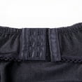 thumbnail image 7 of Inevnen Women Garter Belt Solid Color/Patchwork Lace 4 Hanging Buckles Garter Back Triple Breasted, 7 of 7