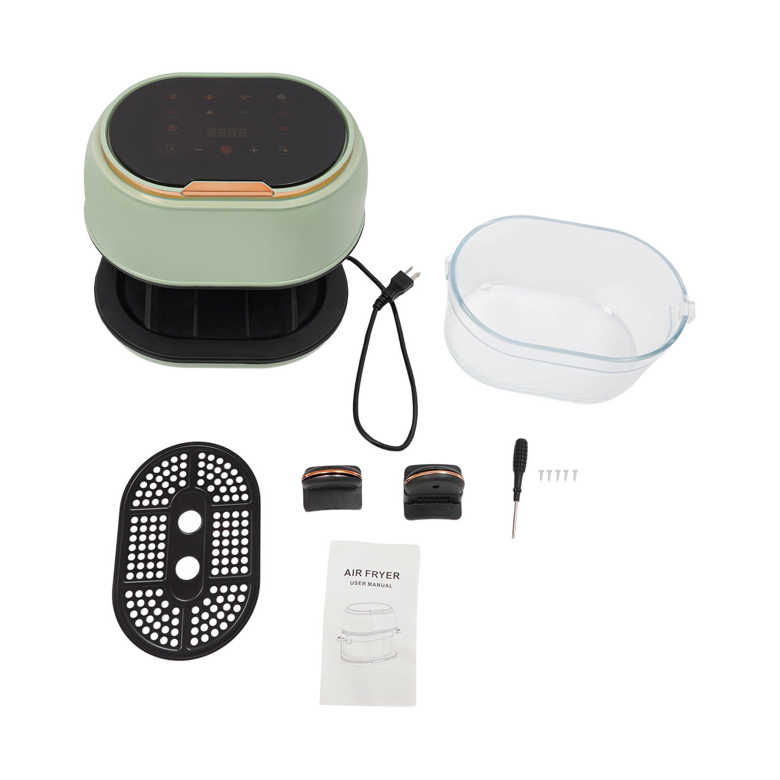 Hot Air Fryer, Large Air Fryer, Visible Glass Air Fryer
