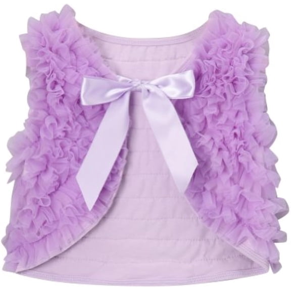 Lavender Girls Chiffon Shrug Vest, Size 4T