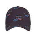 thumbnail image 2 of XMXT Baseball Cap, Cartoon Coyote Art Pattern Purple Sun Hats for Men, One Size, 2 of 9