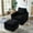 Black, variant on Corduroy Chaise Lounge Indoor with Ottoman, 57" Oversized Comfy Sofa Chaise Couch Chair, Upholstered Accent Chair Recliner Chair, Single Sleeper Chair for Bedroom, Living Room, Office(Yellow)