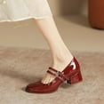thumbnail image 3 of Ladies' French Style Mary Janes, Mid Heel, Comfortable Dress Shoes, 3 of 15