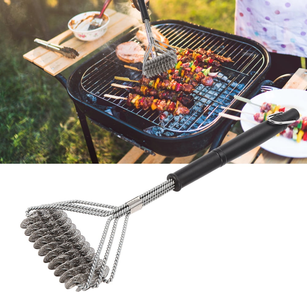 OTVIAP Household Steel Wire Barbecue Grill Cleaning Brush BBQ Cleaner