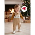 thumbnail image 4 of BemeyourBBs Newborn Baby Boy Girl Christmas Outfit Romper Plaid Gingerbread Man Snowmen Santa Overall Pants Hat Set Cute Infant Xmas Clothes, 4 of 8
