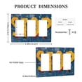 thumbnail image 3 of Stop Sign Switch Cover Decorative Wall Plate 3-Gang Standard Size, 3 of 5