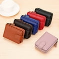 thumbnail image 3 of Vintage Genuine Leather Women Men Wallet Credit Card Holder RFID Blocking Zipper Money Pouch Passport Cover Protect Case Purse, 3 of 6