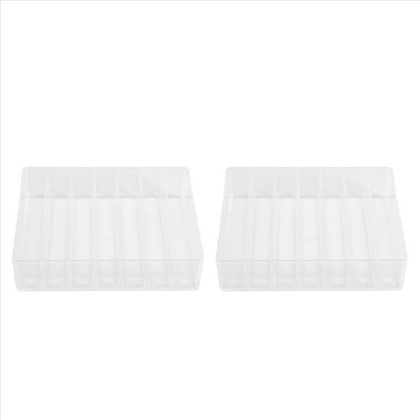 3X Organizador de Paletas de Sombras de Ojos - Organizador de Paletas de AcríLico de Maquillaje Dividido en 7 Secciones para Maquillaje de CosméTicos de Vanidad
