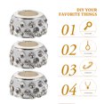 thumbnail image 6 of OULII 100Pcs White Soft Clay with Rhinestone Beads for Crafts, Versatile and Compatible for Creative Projects, 6 of 6