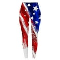 thumbnail image 4 of Bjutir 4Th Of July Leggings Women Summer Flag Star Stripe Print Workout Tummy Control Casual Yoga Pants Stright Slim Leg High Waist Long Leggings Gym Leggings For Women Red 2Xl, 4 of 4
