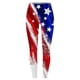 thumbnail image 3 of MKLEKYY Leggings de yoga de cintura alta con estampado del Día de la Independencia para mujer, pantalones de entrenamiento para yoga y fitness, 3 of 3
